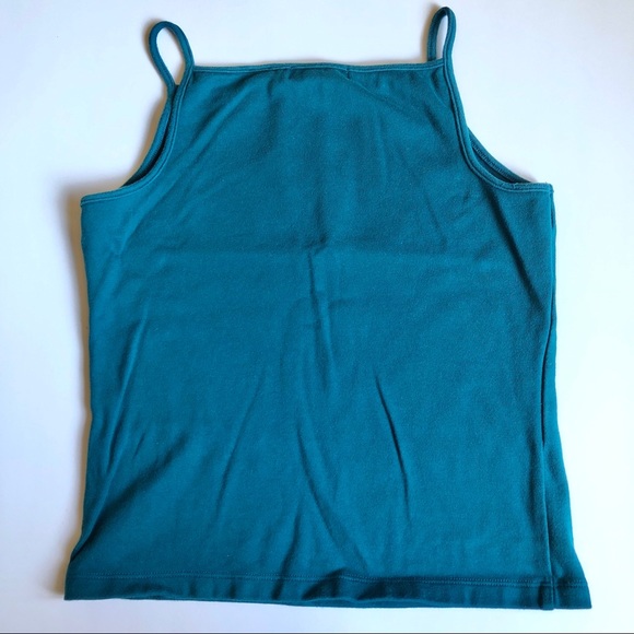 2/$15 Q & A Tank Top Medium Blue Juniors - Picture 2 of 14